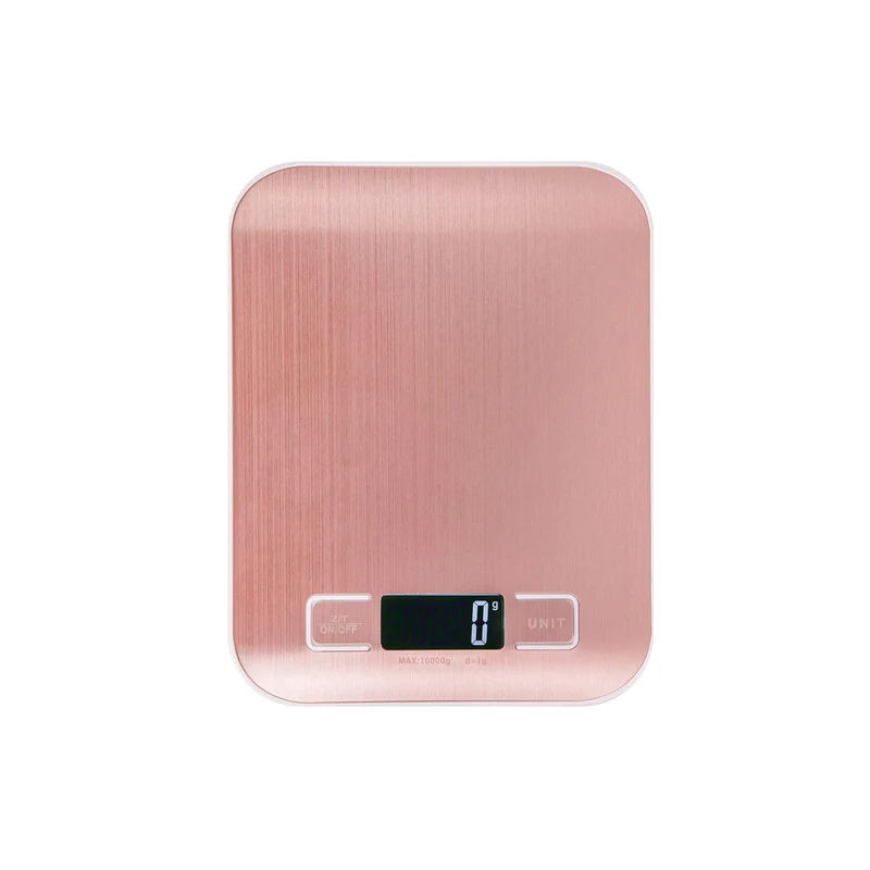 Kitchen scale,5KG food scales digital weight grams and oz for Cooking Baking,1g Precise Graduation,Multifunction digital Scale Measures in Grams and Ounces ( gold pink)
