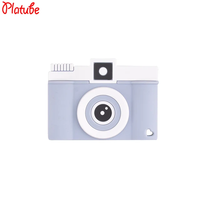 Silicone Teether BPA Free Baby Teething Toy Chew Camera Pendant Food Grade Silicone Nursing Necklace Accessories