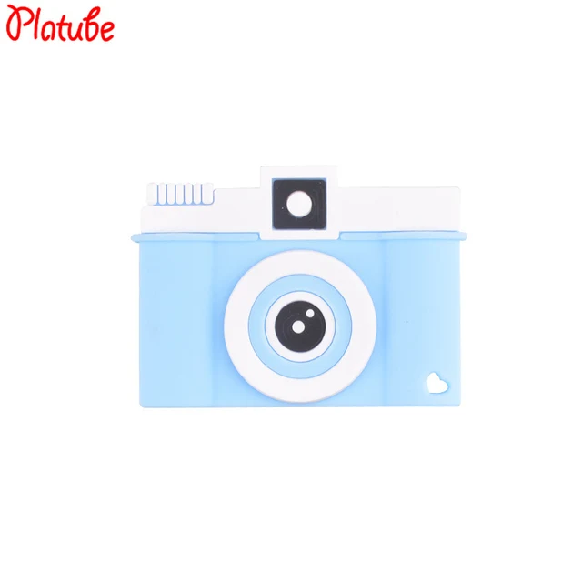 Silicone Teether BPA Free Baby Teething Toy Chew Camera Pendant Food Grade Silicone Nursing Necklace Accessories