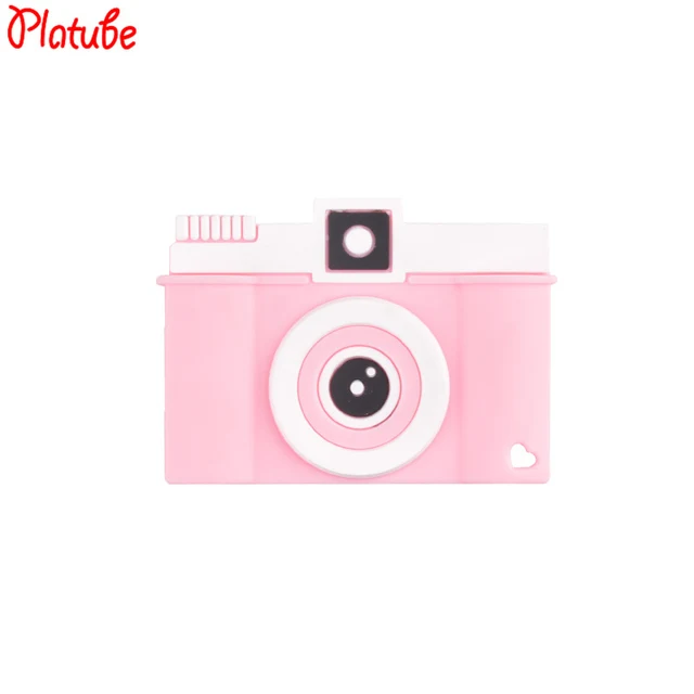 Silicone Teether BPA Free Baby Teething Toy Chew Camera Pendant Food Grade Silicone Nursing Necklace Accessories