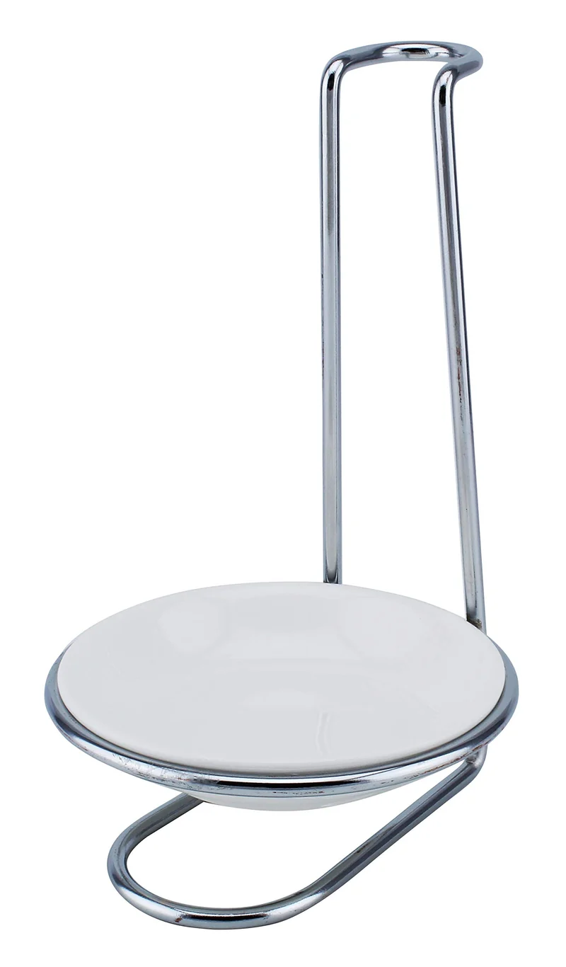 Ceramic Spoon Rest with Metal Stand - BD-SR-6