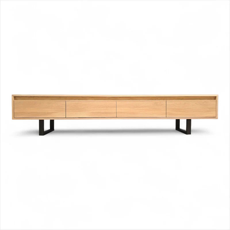 Tv Board Lowboard Unterschrank Eiche Massivholz mit Schubladen