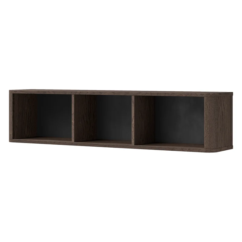 Marly Wohnzimmer-Set 4-teilig mit Kommode, TV-Lowboard, Couchtisch und Wandregal – Baltic Storm