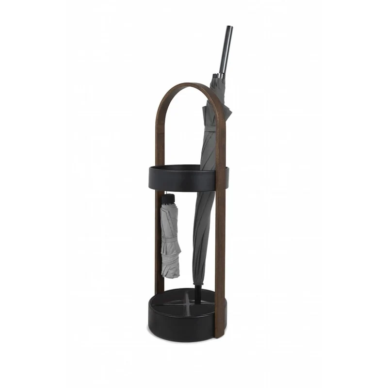Bellwood Schirmständer von Umbra (Schwarz/Walnuss)