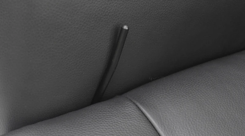 KAWOLA Relaxsessel VANITAS Drehsessel Leder schwarz mit Hocker
