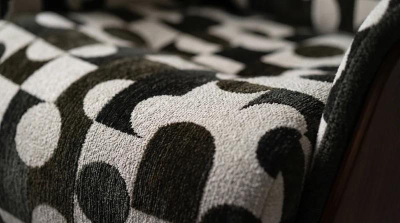KAWOLA Sessel TOSAR Relaxsessel drehbar Stoff Retro-Design grün mit Hocker
