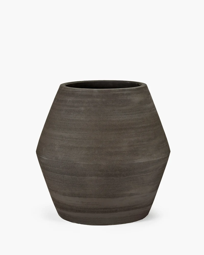 Plant pot S black Construct