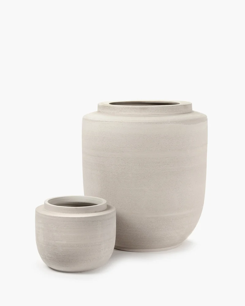 Plant pot XL beige Volumes