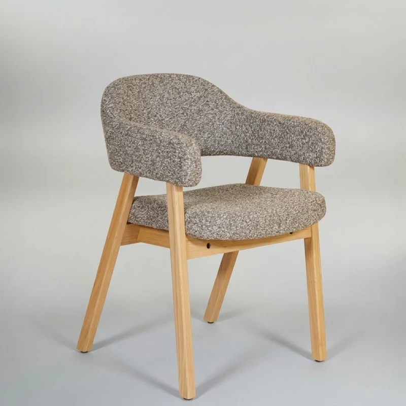 Esstisch Stuhl | Lärchenhain | Bouclé | 2 Stück