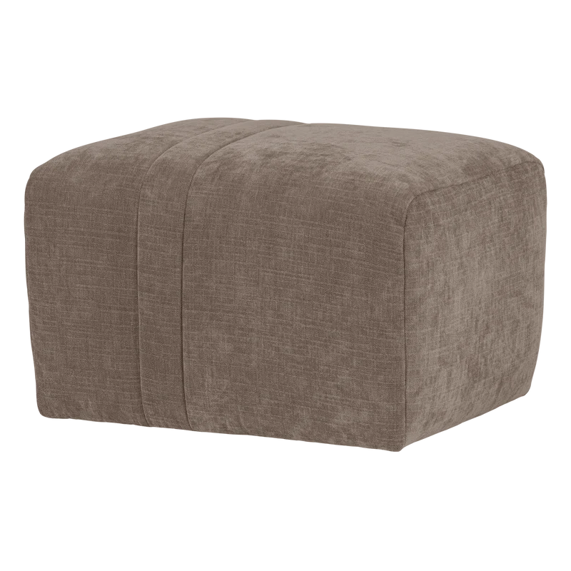 Omaire hocker chenille taupe
