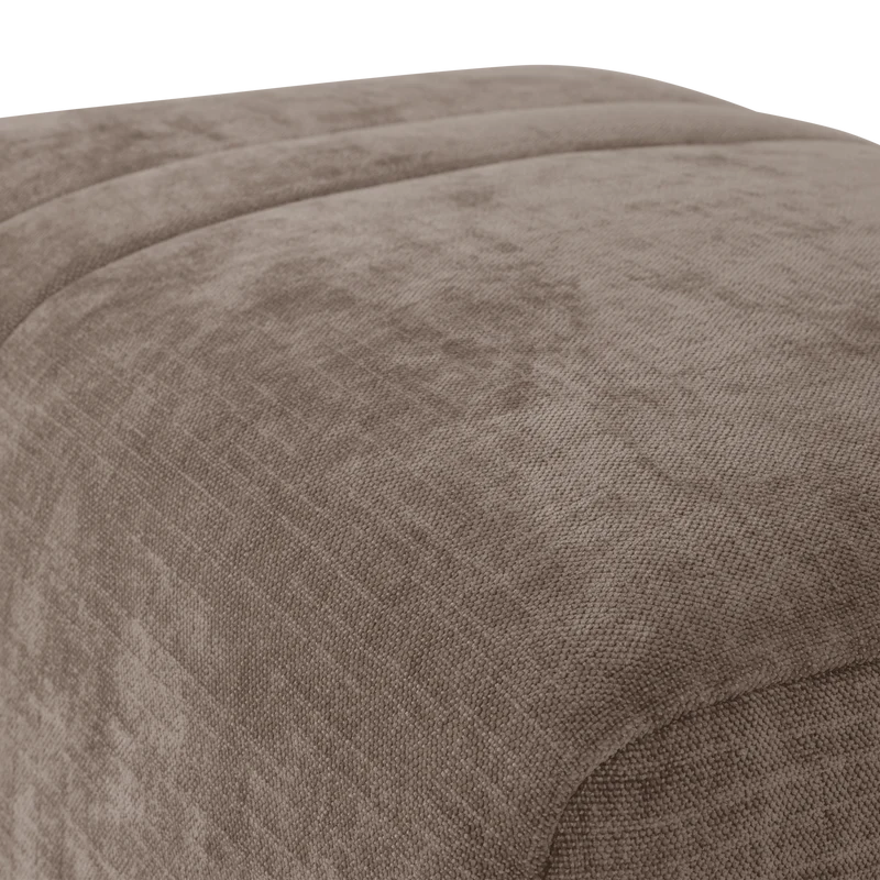 Omaire hocker chenille taupe