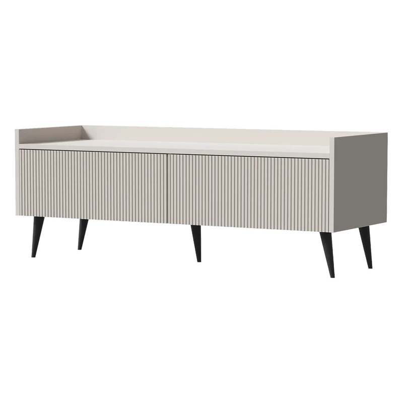 Ademo TV-Lowboard 120 cm mit 2 Klappen – Kaschmir