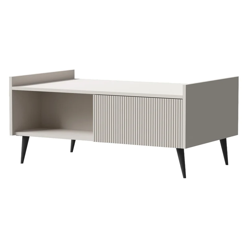 Ademo Wohnzimmer-Set 3-teilig mit Sideboard, Kommode und Couchtisch – Kaschmir