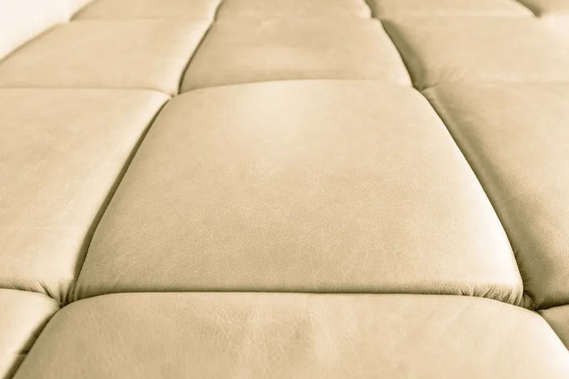KAWOLA Sofa NELSON Ecksofa Leder beige