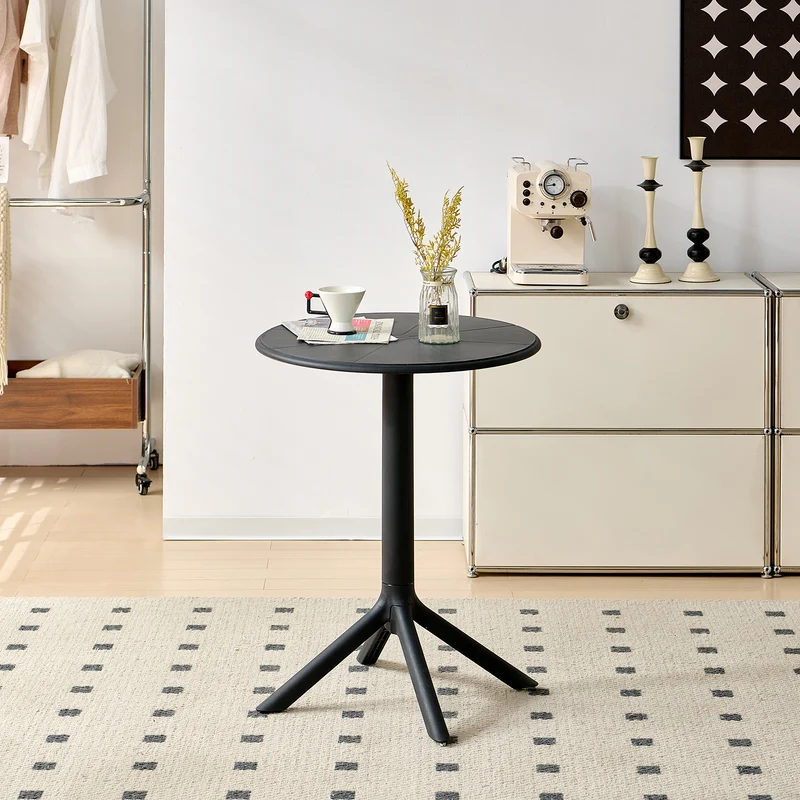 Moderne Cocktailtisch, Höhe 75 cm, Schwarz