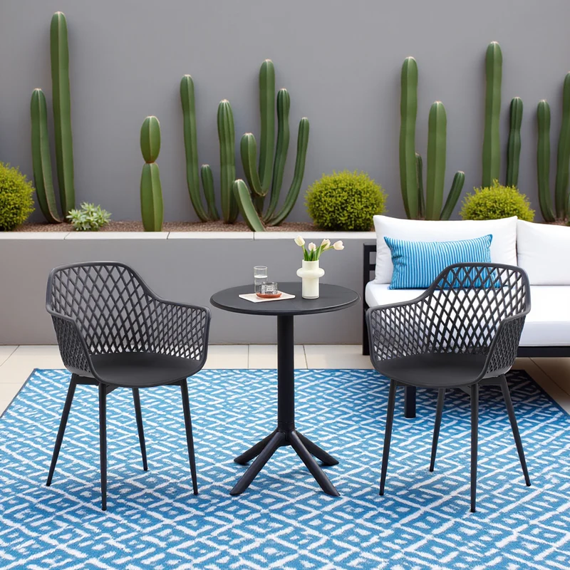 Moderne Cocktailtisch, Höhe 75 cm, Schwarz