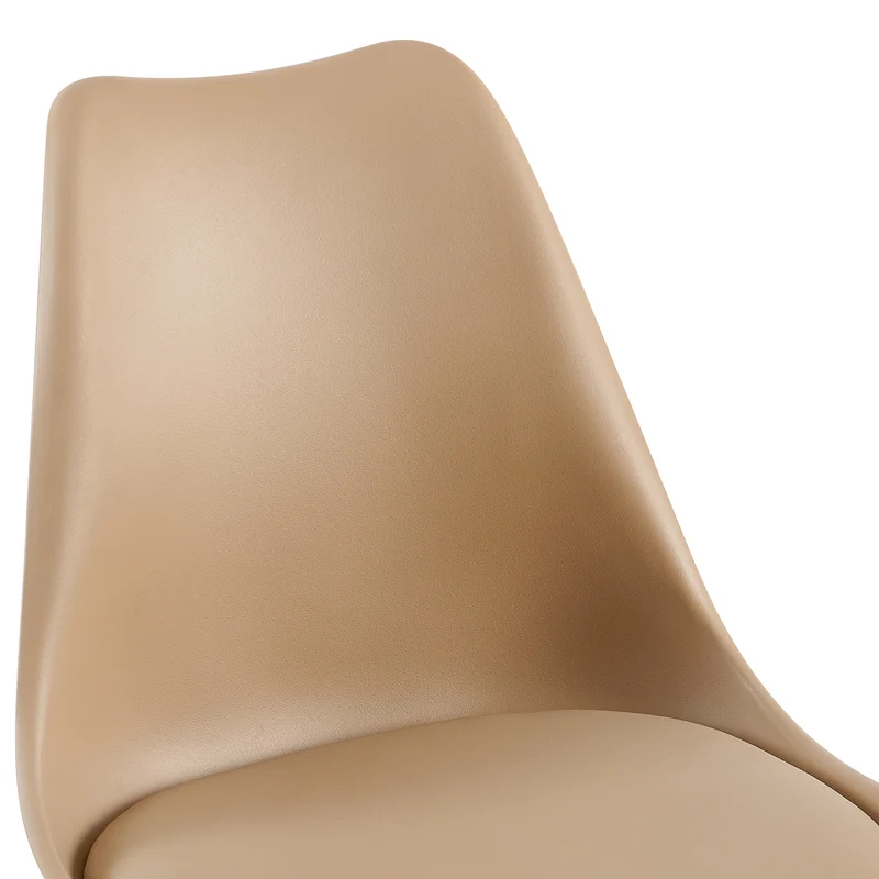 OATS 4er-Set Esszimmerstühle, gepolstert, Khaki/Helles Khaki