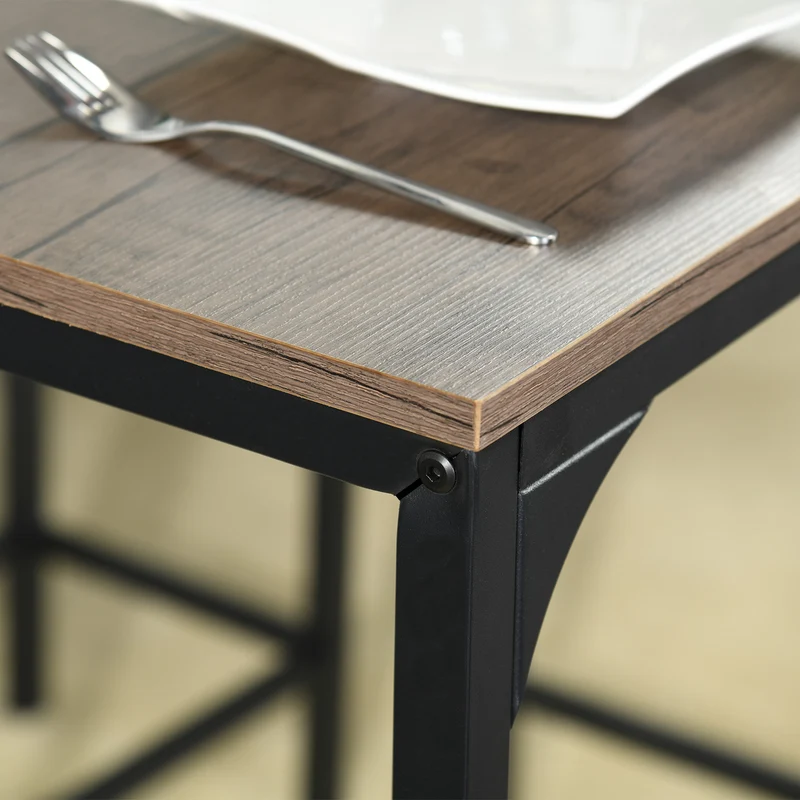 FAIRMAN Bartisch und 4 Stühle – Grau