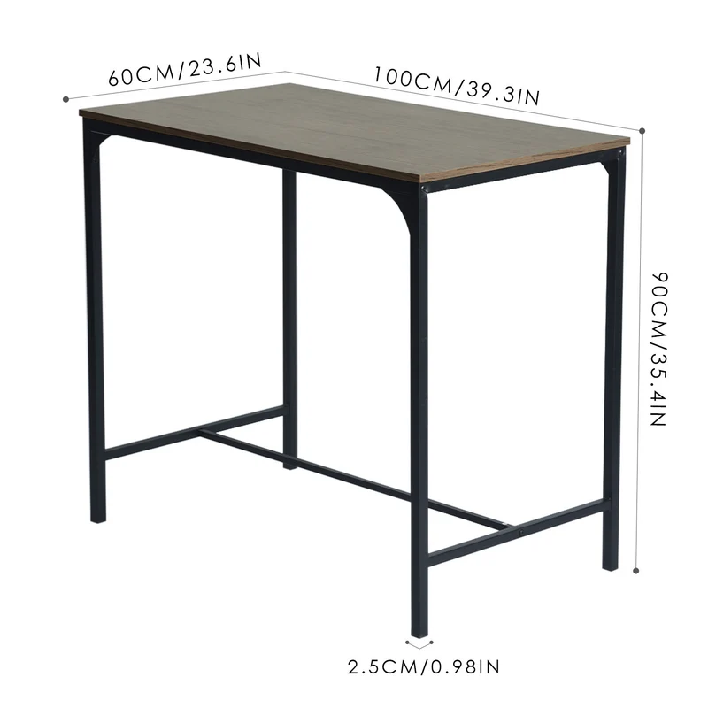 FAIRMAN Bartisch und 4 Stühle – Grau