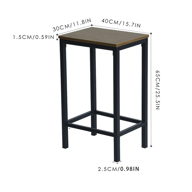 FAIRMAN Bartisch und 4 Stühle – Grau