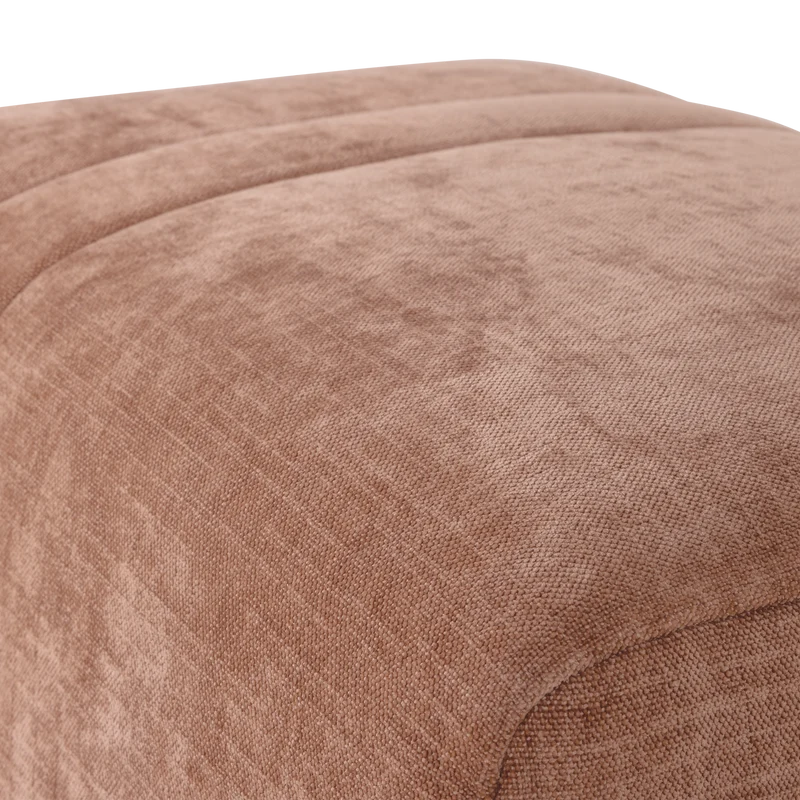 Omaire hocker chenille hellrosa