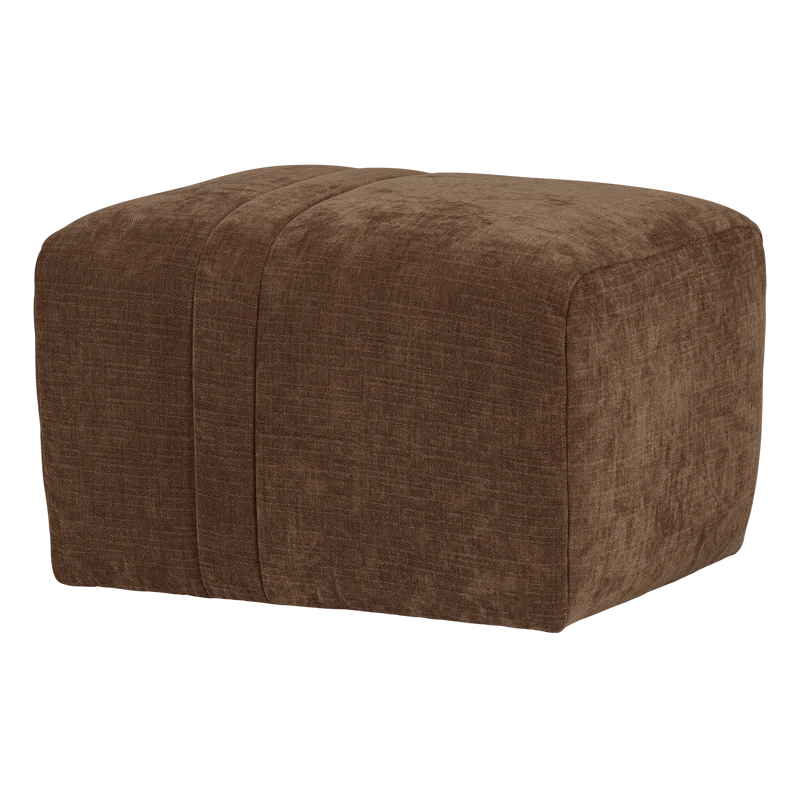 Omaire hocker chenille hellbraun