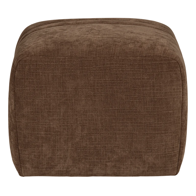 Omaire hocker chenille hellbraun