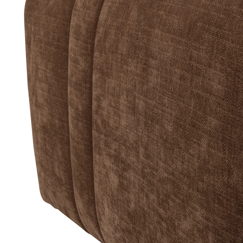 Omaire hocker chenille hellbraun
