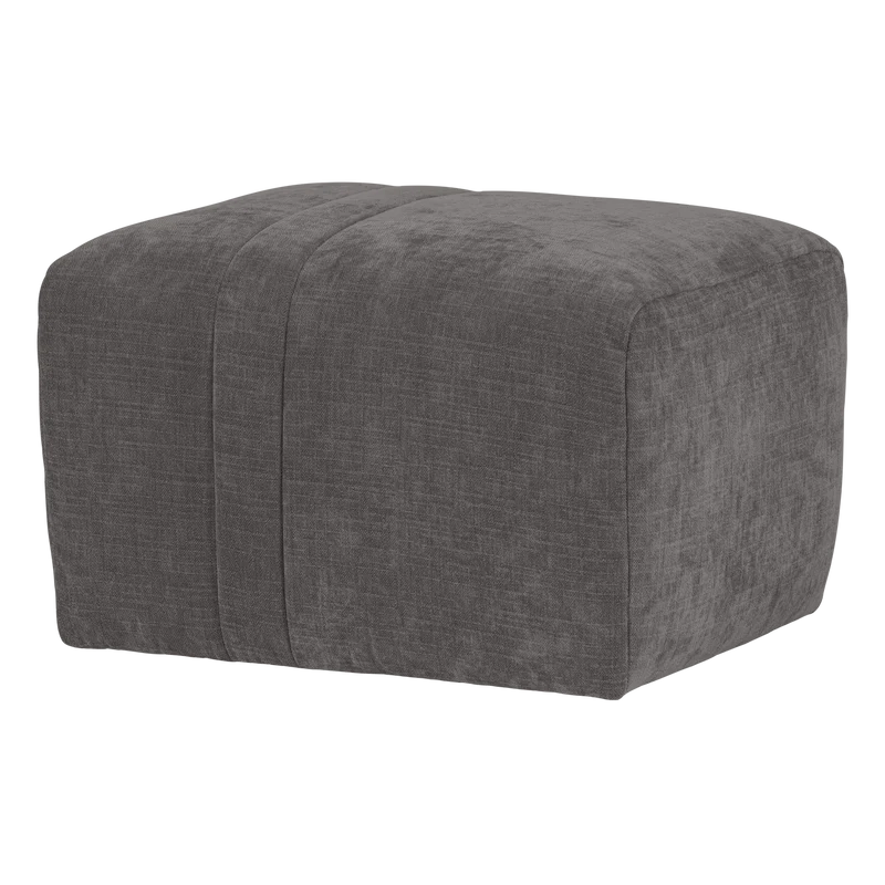 Omaire hocker chenille grau