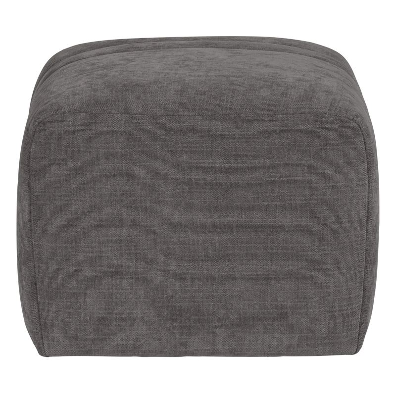 Omaire hocker chenille grau
