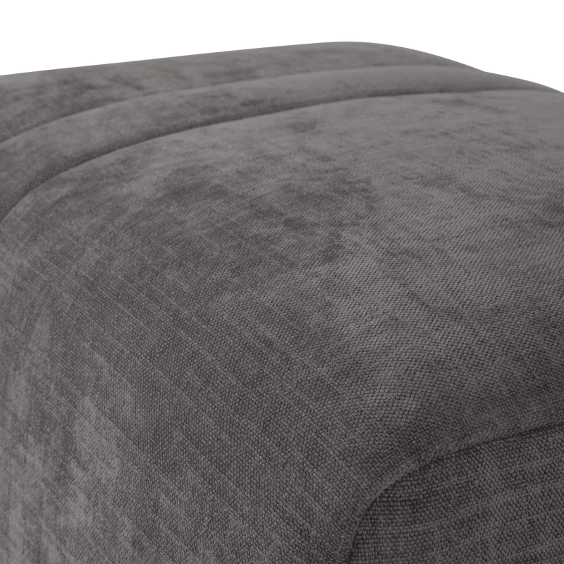 Omaire hocker chenille grau