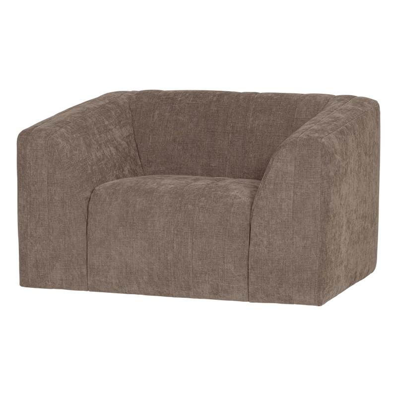 Omaire sessel chenille taupe