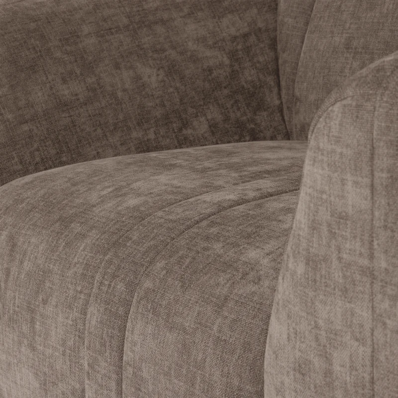 Omaire sessel chenille taupe