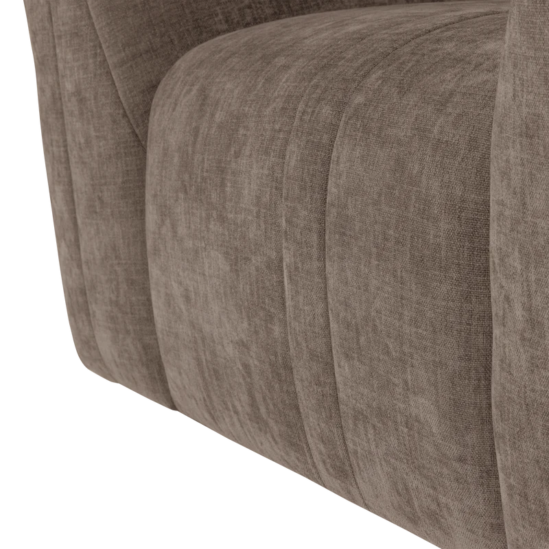 Omaire sessel chenille taupe