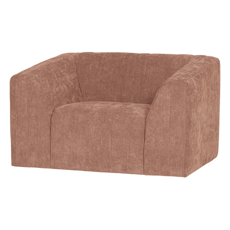 Omaire Sessel chenille hellrosa
