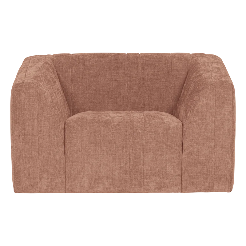 Omaire Sessel chenille hellrosa