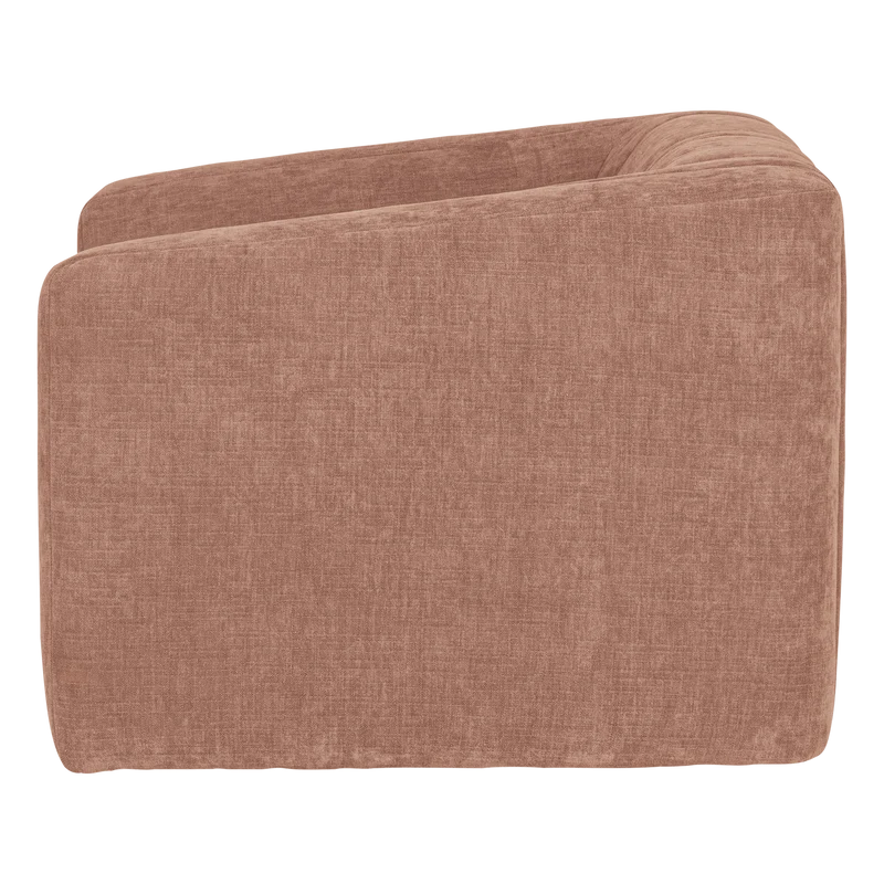 Omaire Sessel chenille hellrosa