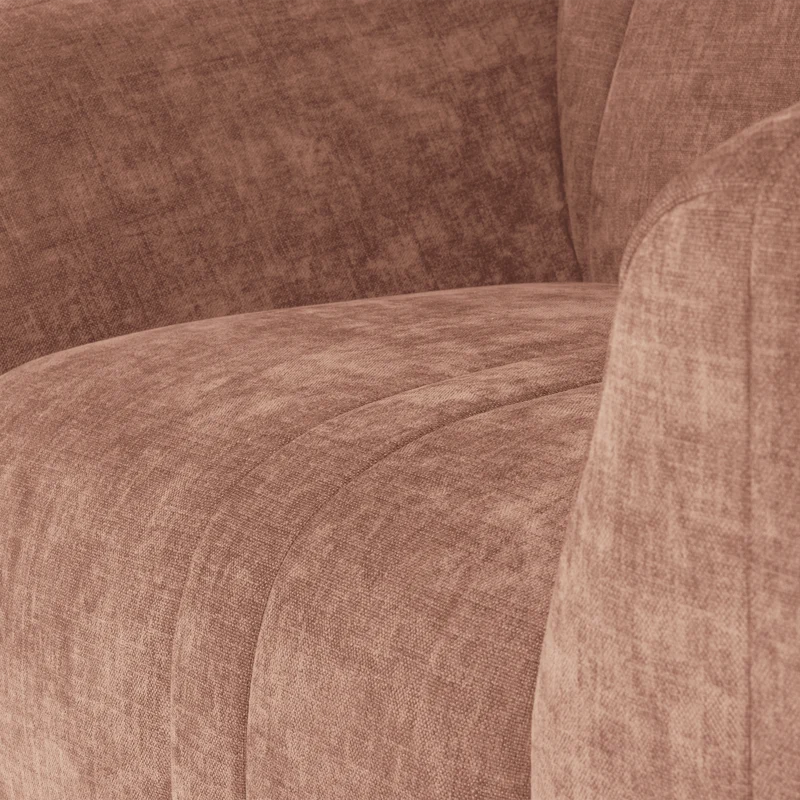 Omaire Sessel chenille hellrosa