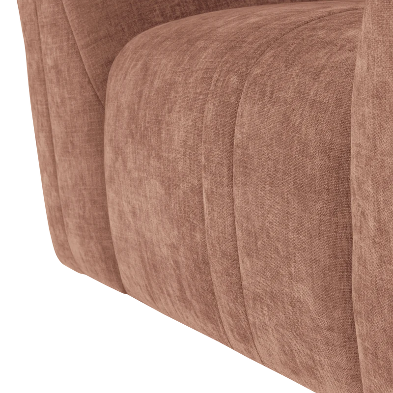 Omaire Sessel chenille hellrosa
