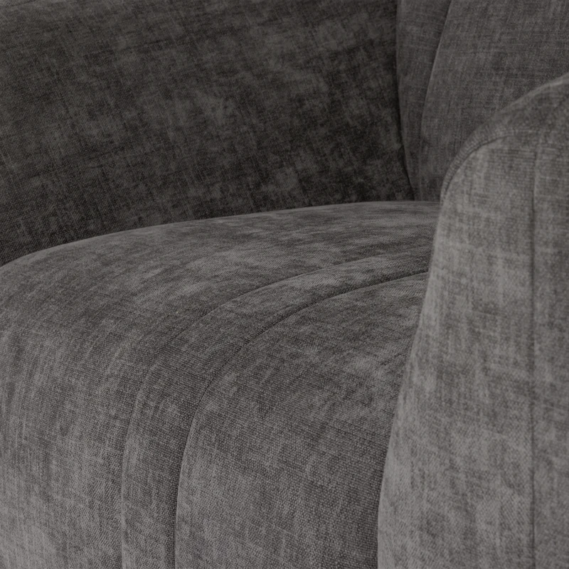 Omaire Sessel Chenille Grau