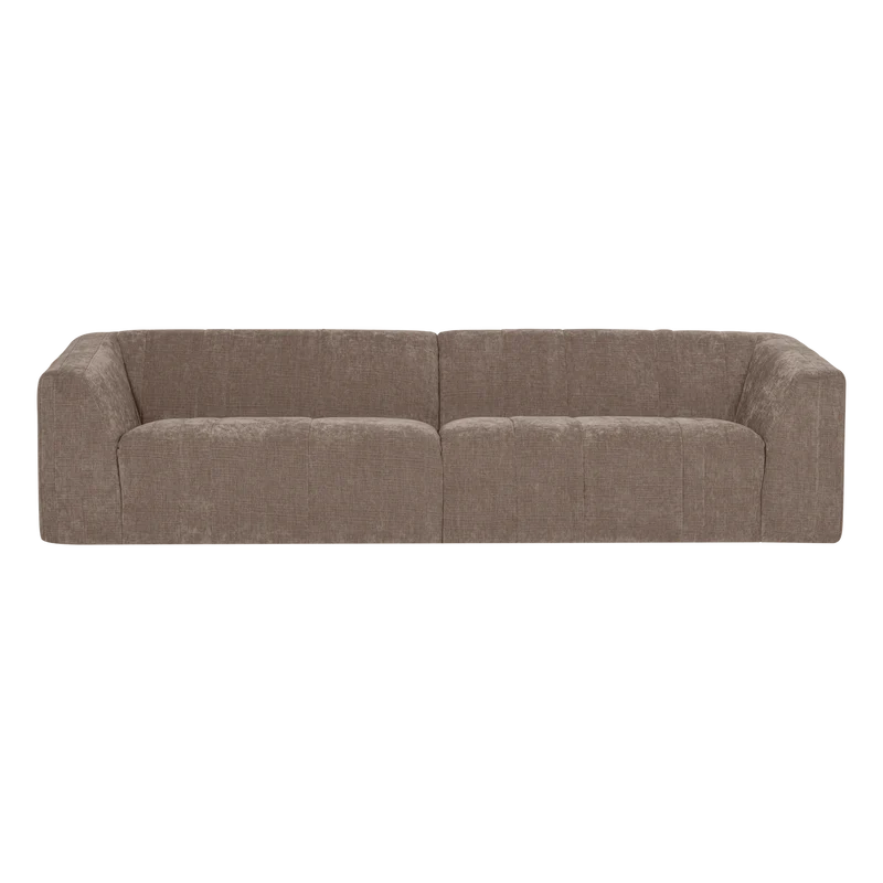 Omaire 4-Sitzer-Sofa Chenille Taupe
