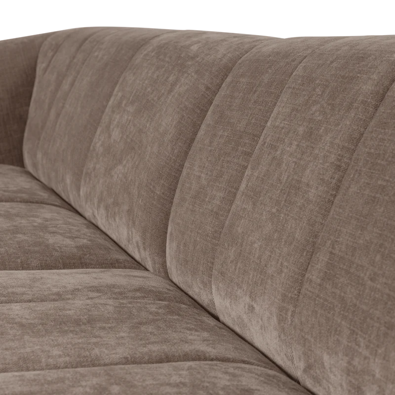 Omaire 4-Sitzer-Sofa Chenille Taupe