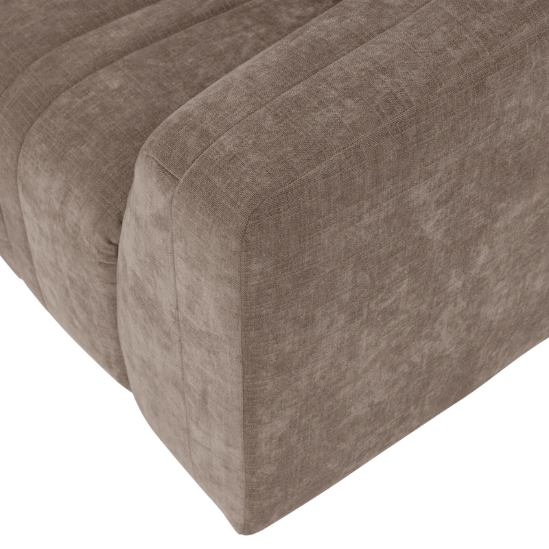 Omaire 4-Sitzer-Sofa Chenille Taupe