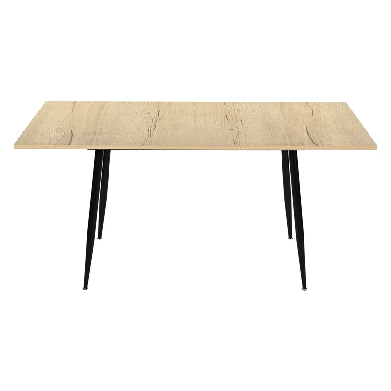 ONAVA Ausziehbarer Esstisch, rechteckiger Küchentisch aus Eiche, 120-160 cm