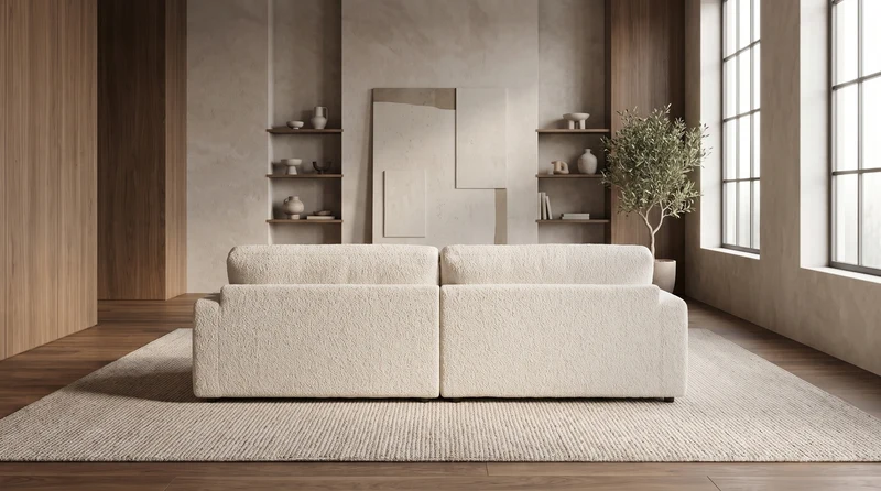 KAWOLA Big Sofa MARLIN Stoff beige