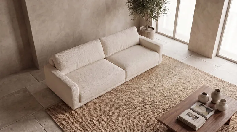 KAWOLA Sofa MARLIN 3-Sitzer Stoff beige