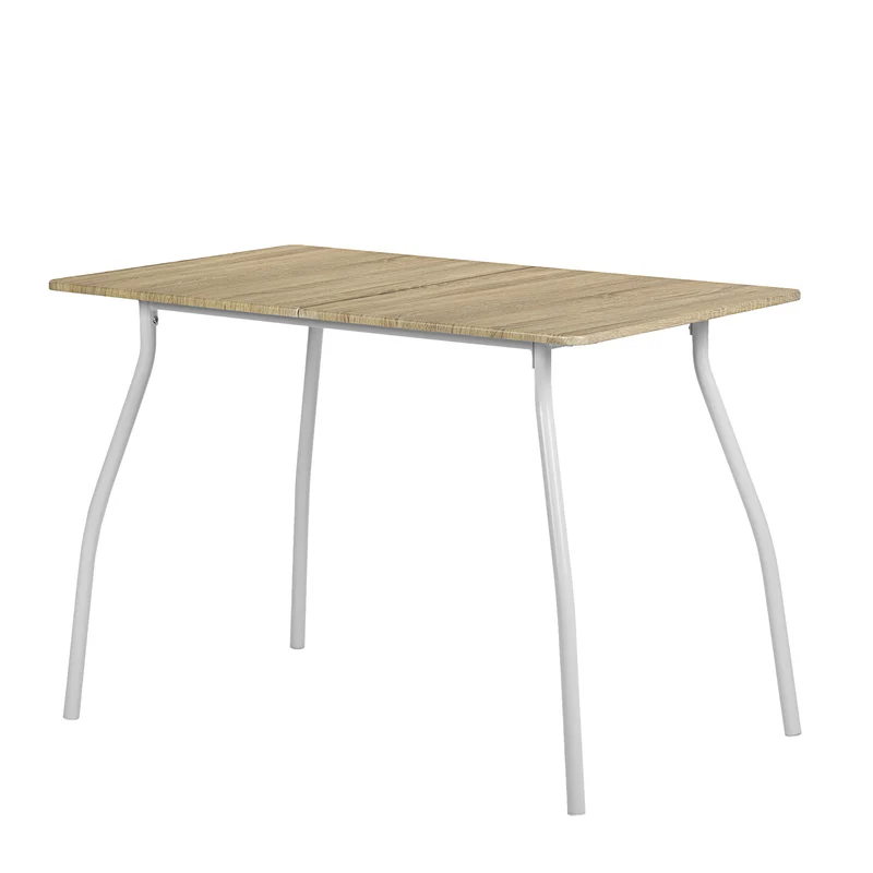 REEDER Modulares Tisch- und 4 Stühle Set - Eiche/Schwarz