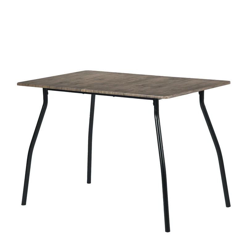 REEDER Modulares Tisch- und 4 Stühle Set - Eiche/Schwarz