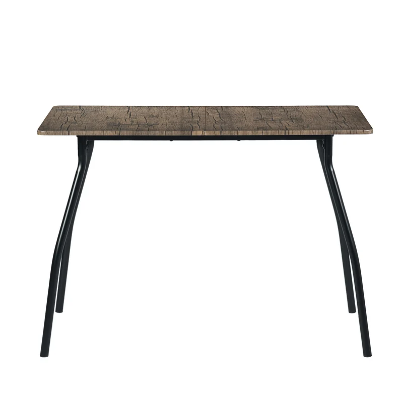 REEDER Modulares Tisch- und 4 Stühle Set - Eiche/Schwarz