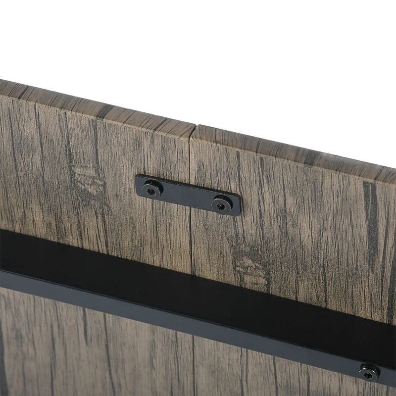 REEDER Modulares Tisch- und 4 Stühle Set - Eiche/Schwarz